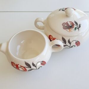 VTG HARMONY HOUSE CREAM AND SUGAR SET